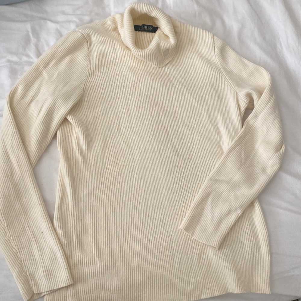 beautiful ralph lauren blouse, cream color, only worn once